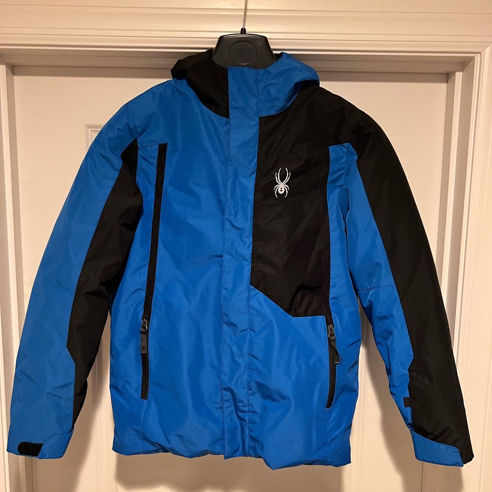 Boys Spyder hooded ski coat with Fleece jacket